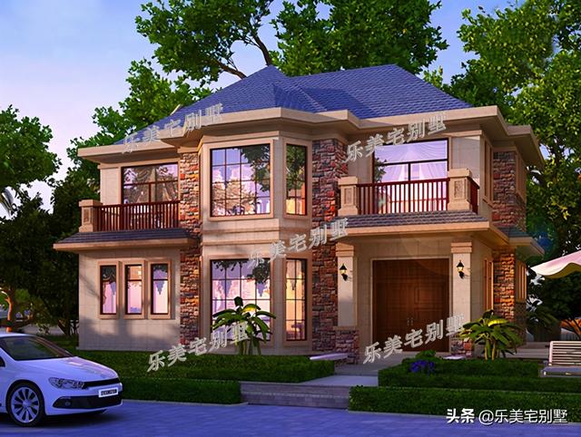 二层半农村自建房图片，二层半农村自建房外观设计（广西农村二层半自建房）