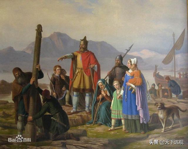 冰岛的地理位置以及邻国，北大西洋中的一个岛国