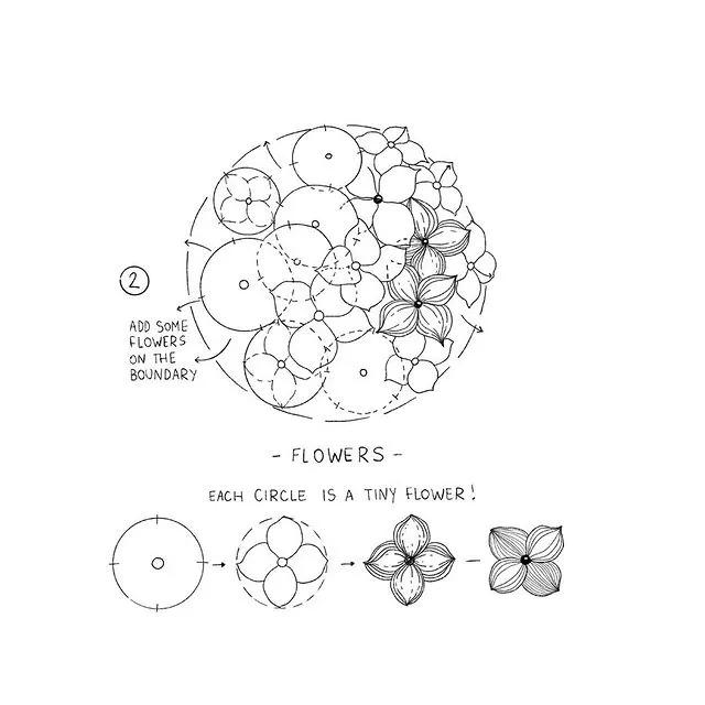 妙笔生花水墨画教程，教科书级别的植物线描
