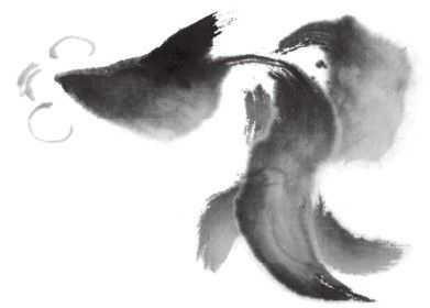 国画金鱼的画法步骤简单，张素贞老师的国画金鱼的详细过程图