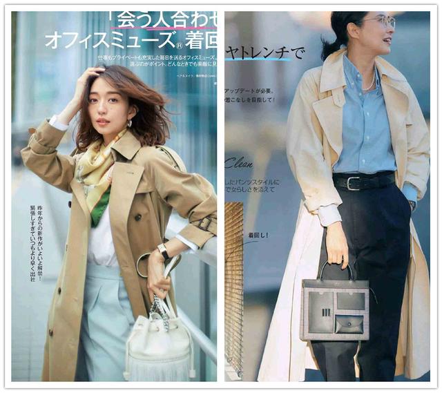 常规款卡其色风衣搭配，卡其色风衣超神仙的12套穿搭示范