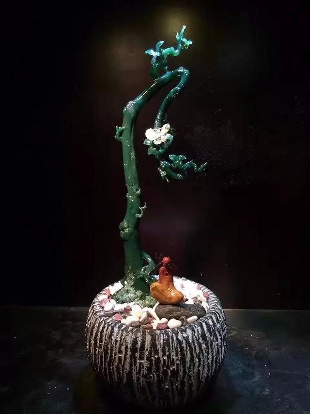 当水墨邂逅玉雕美出了一种境界，禅意玉雕美得令人窒息