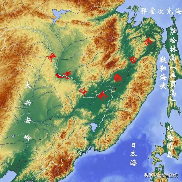 地图最大的河流，地形图看世界流域面积最大十条河流