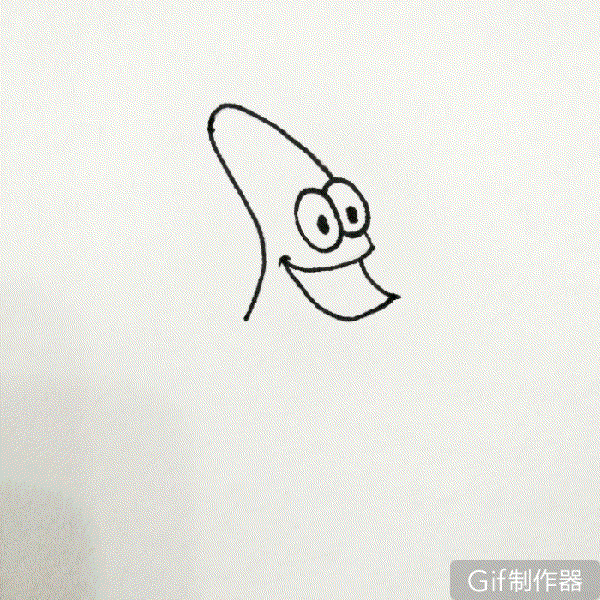 派大星简笔画100画，儿童简笔画教程-派大星