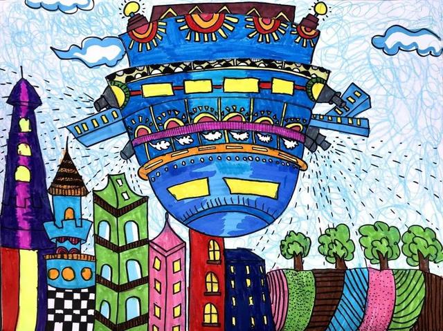未来的科幻主题绘画简单，科幻画主题系列作品20张
