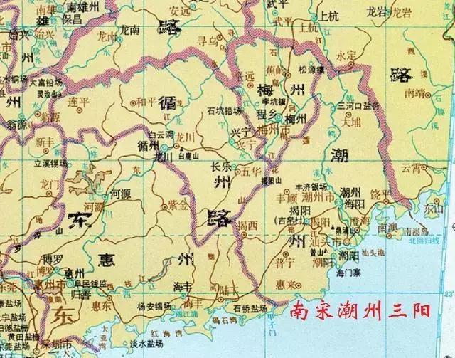 潮州有哪些市区县，划分为四个地区的潮州
