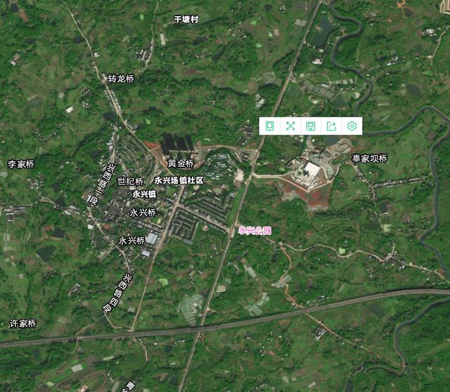 四川天府新区区域图，天府新区直管区原12镇卫星图像赏析