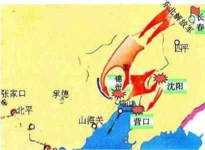 锦州战役图示，战士遗体铺满三层