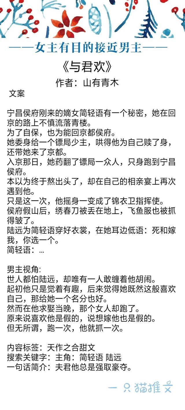 女主为了得到男主而不择手段，女主带着目的接近