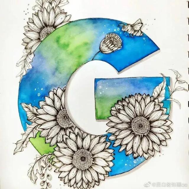 好看的英文字母设计，好看的英文手绘设计（英文字母设计！插画风）