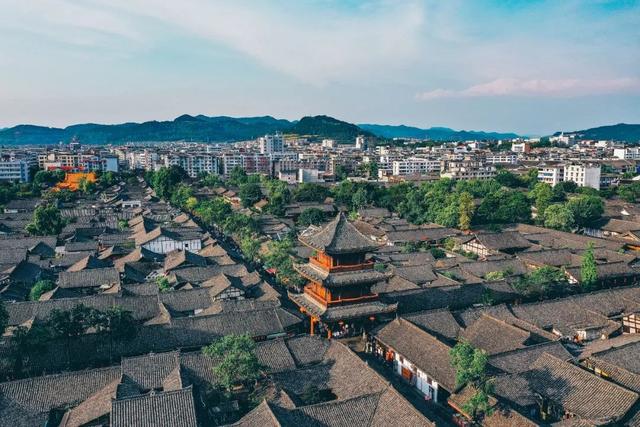 阆中古城景点地图高清版大图，初识中国风水宝地阆中古城
