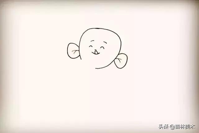 简笔画入门10张，一组零基础学员荷花简笔画作品