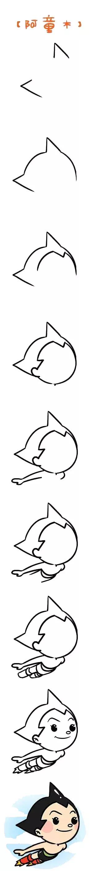 动画人物简笔画，动画人物简笔画漂亮步骤（动画片人物主角简笔画系列教程）