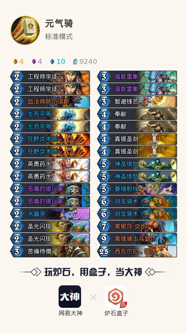 炉石传说最新卡组，炉石传说新手传统卡组推荐（HSReplay公布近期胜率最高卡组）