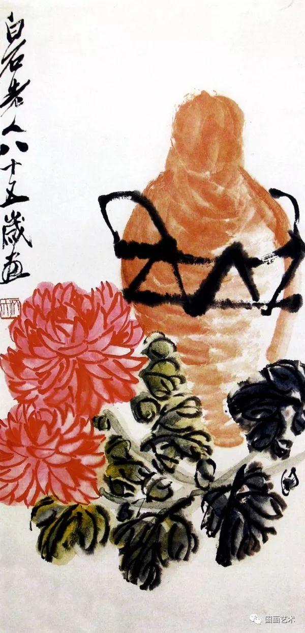齐白石琉璃画梅兰竹菊，东篱佳色齐白石