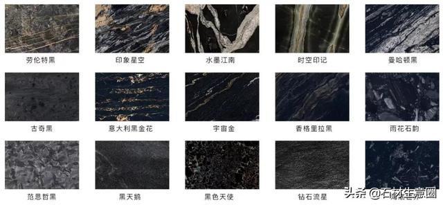 石材品种大全图片，目前流行的石材有哪些（这些颜色的石材你都认识吗）