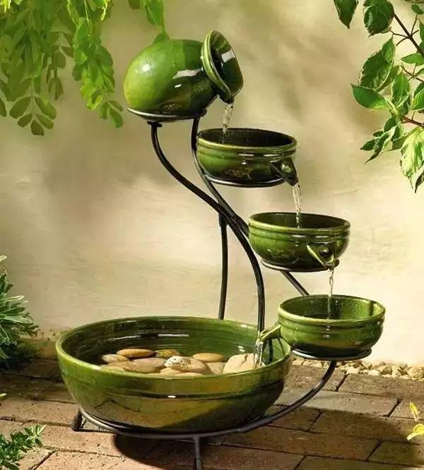 庭院水景观怎么设计，庭院中式元素—叠水