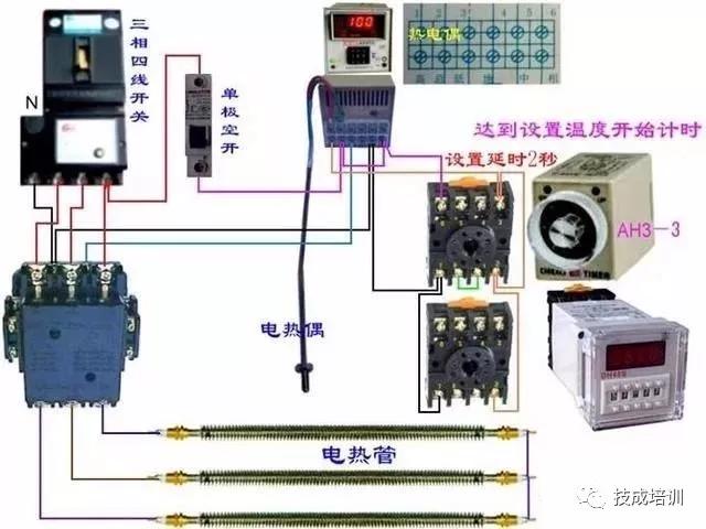 回路开关接线图，断路器接触器控制回路线路图（电工必备，电路图与接线图大全）