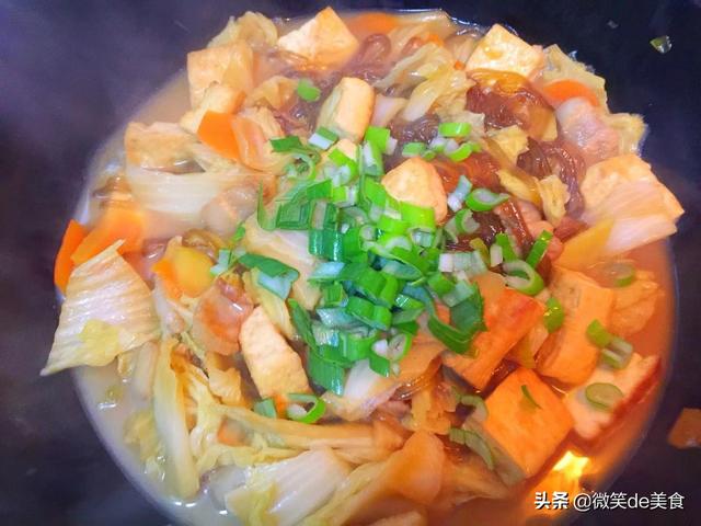 东北干白菜炖豆腐的做法，记得多放这2样，比放肉还美味