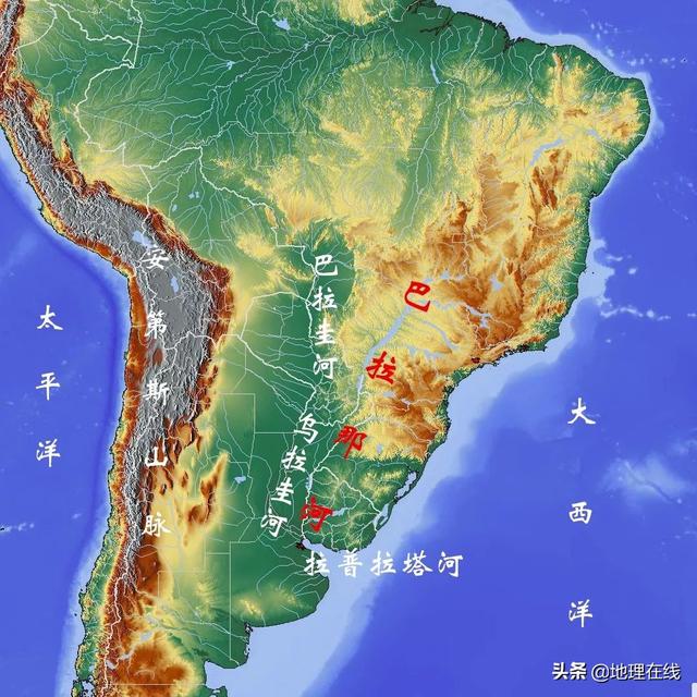 地图最大的河流，地形图看世界流域面积最大十条河流