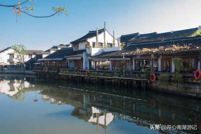 浙江省嘉兴西塘古镇风景区，江南美丽水乡掠影
