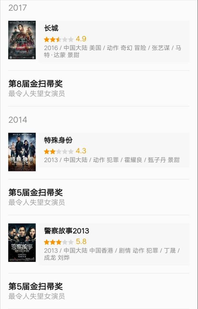 盘点景甜出道至今出演过的作品，景甜的黑红往事