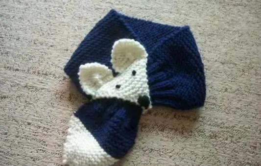 钩织雅致的镂空花样围巾，钩针棒针织迷你围巾