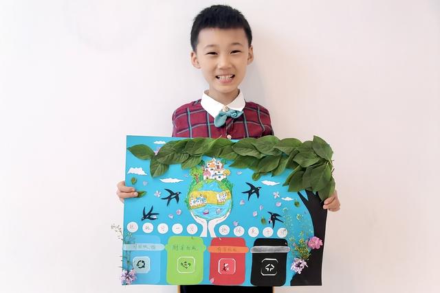二年级垃圾分类绘画作品，沈阳小学生垃圾分类绘画作品展示