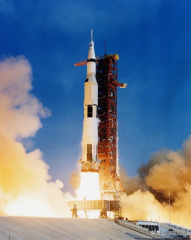 火箭之最土星五号，直接送45吨飞船上月球