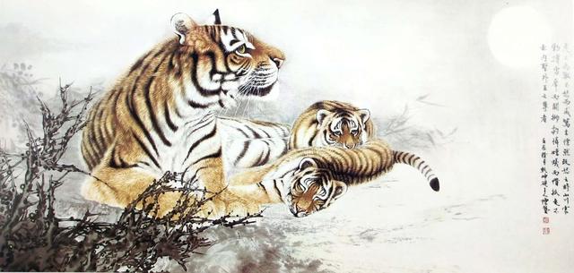 画虎怎么画才好，老虎画法-陈家明画虎