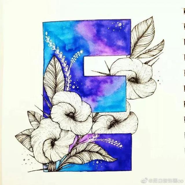好看的英文字母设计，好看的英文手绘设计（英文字母设计！插画风）