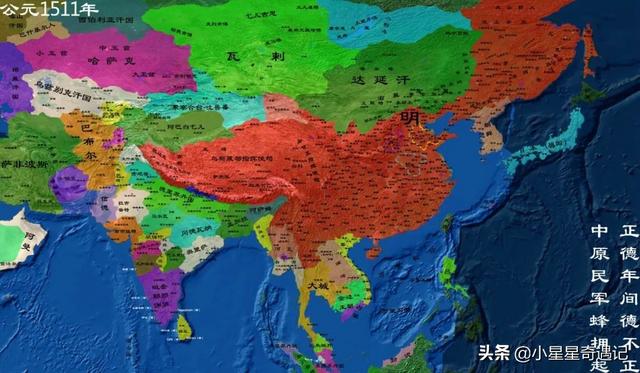 明朝版图全图超清版大图，全方位展示明朝疆土变化地图