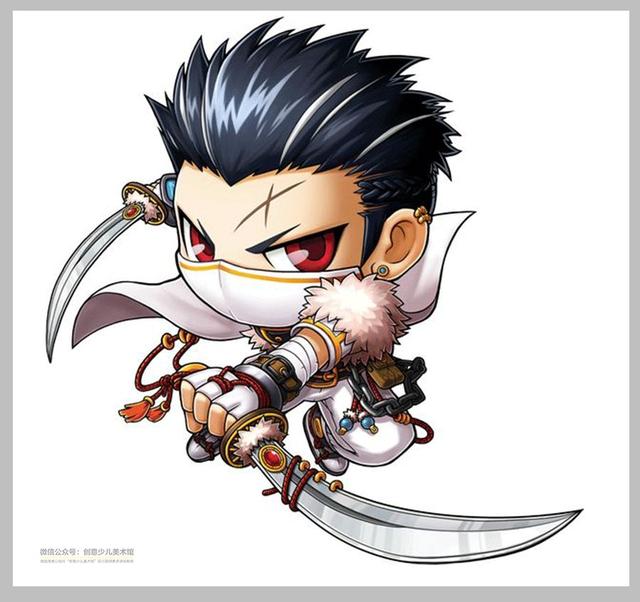 手绘漫画人物q版线条，超可爱的Q版漫画人物学习素材20例