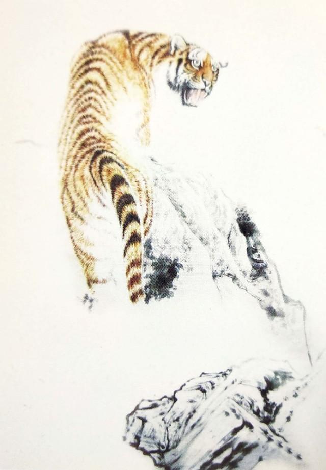 画虎怎么画才好，老虎画法-陈家明画虎