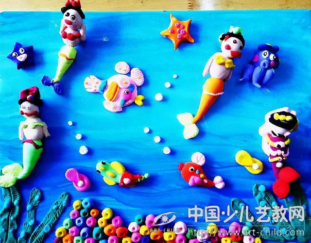 以夏天为主题的儿童画，儿童节童画欣赏