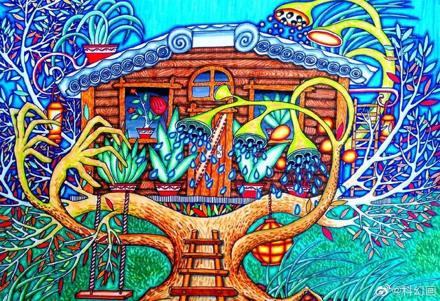 儿童科幻画图片大全，超全超经典科幻画（少年儿童科幻画大赛作品优秀）