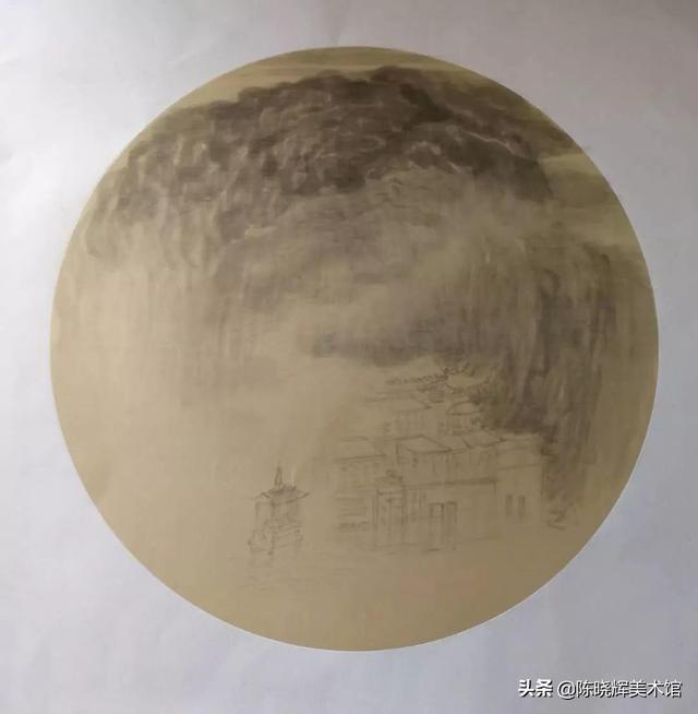 山水画作画构图的步骤顺序，青绿山水的构图程序