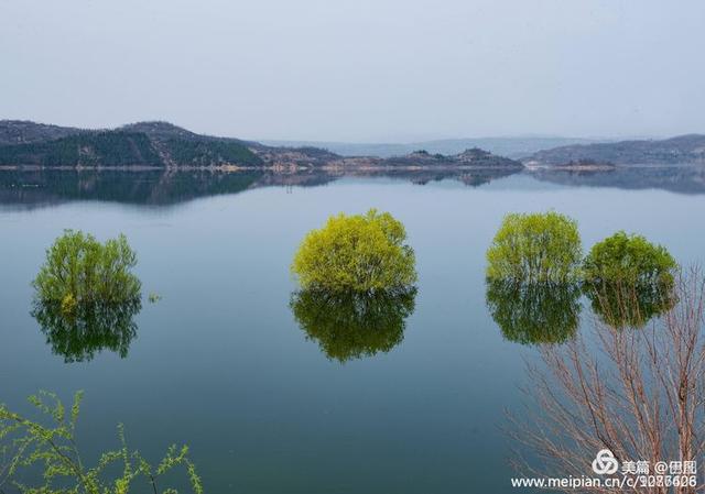 李庄黄河大堤风景区，黄河边青山绿水