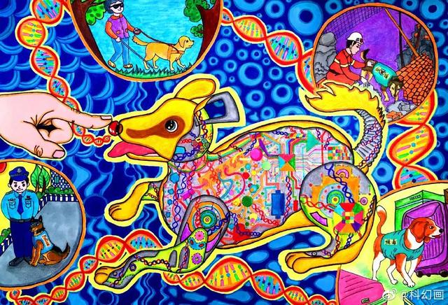 儿童科幻画图片大全，超全超经典科幻画（少年儿童科幻画大赛作品优秀）