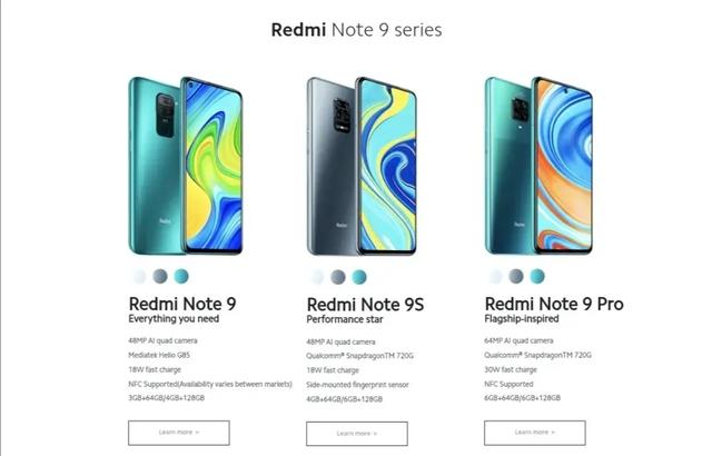 红米note9参数，红米note9标准版的参数