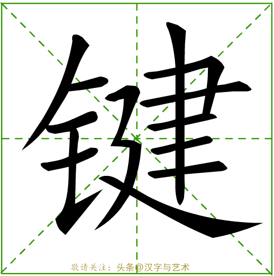 个字的笔画顺序，字的笔顺的正确笔法