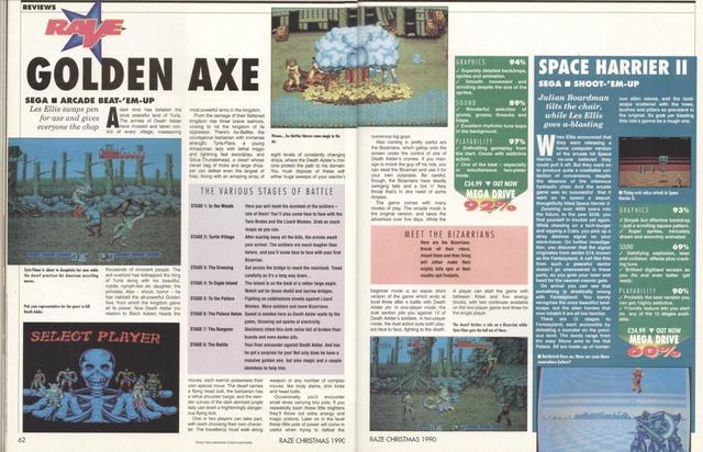 世嘉土星游戏机进化史，战斧主系列作品回顾