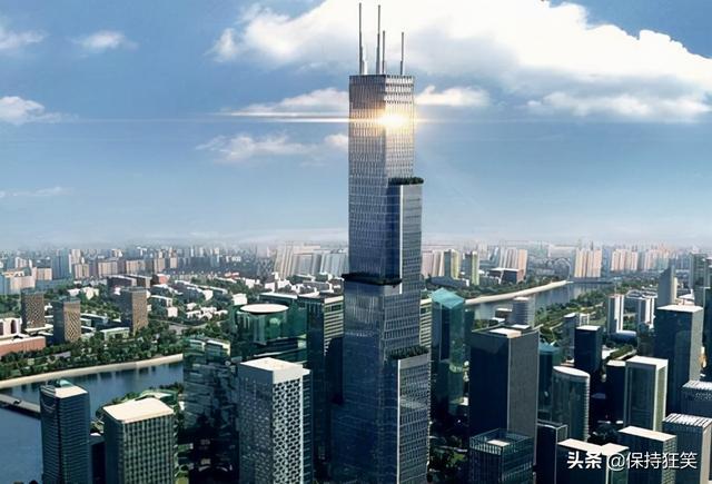 天津河西新八大里第一高楼，庆祝改革开放40周年