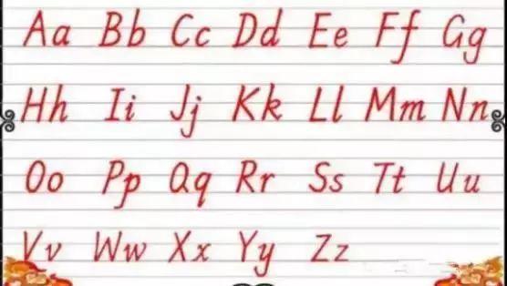 小学生英语入门字母书写，小学英语1-6年级英语字母规范书写