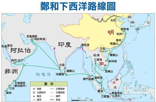 加里曼丹岛地图，明朝永乐大帝时期的地图（为何从爪哇岛迁到加里曼丹岛）