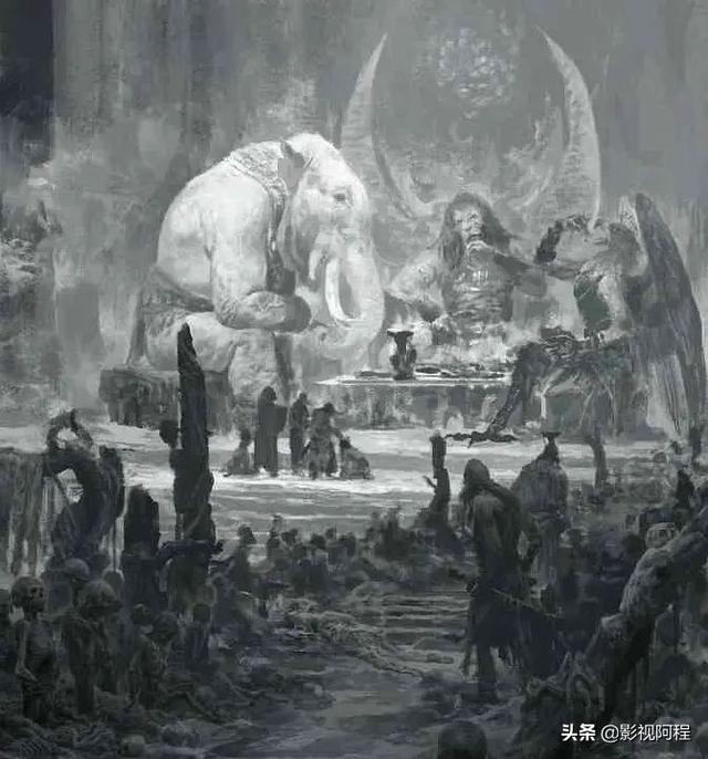 西游记狮驼岭真正的样子，这才是真正的狮驼岭，尸山血海