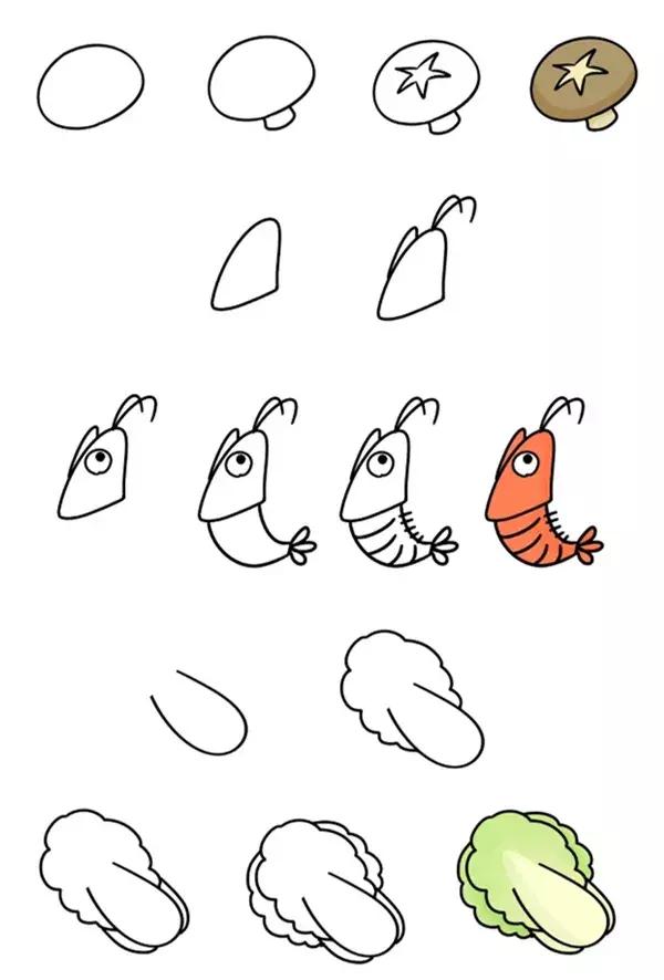 重庆火锅简笔画，重庆火锅的简笔画画法（儿童画教程，好吃的火锅）