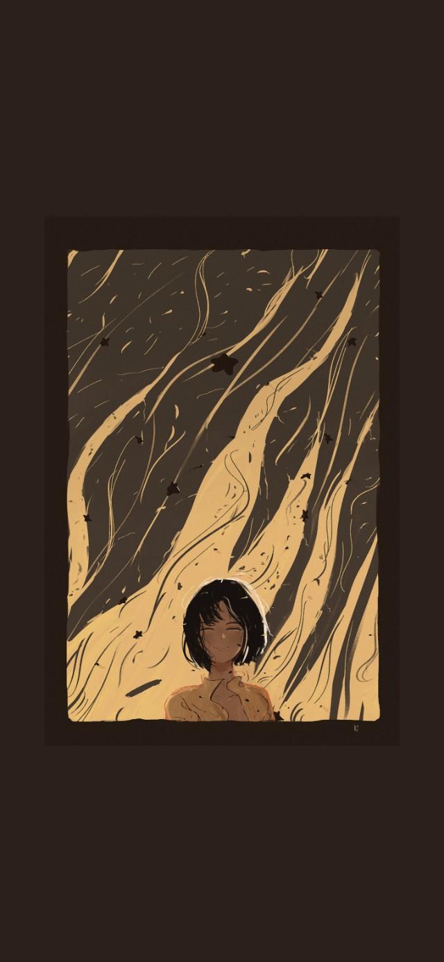 手绘黑白小插画壁纸，黑白风格插画壁纸