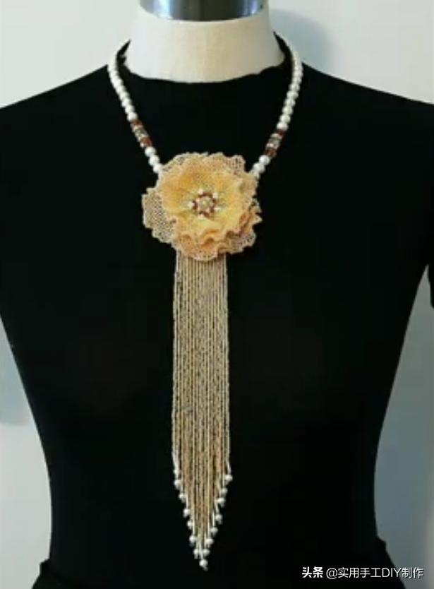 40款时尚的串珠项链，圆珠串珠项链教程大全