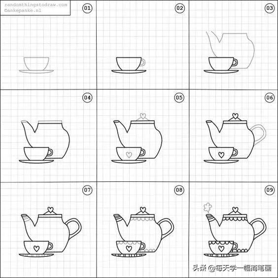 一张简单又漂亮的画，漂亮又简单的简笔画教程（简单又好看的线条画#一支笔画出你的世界）